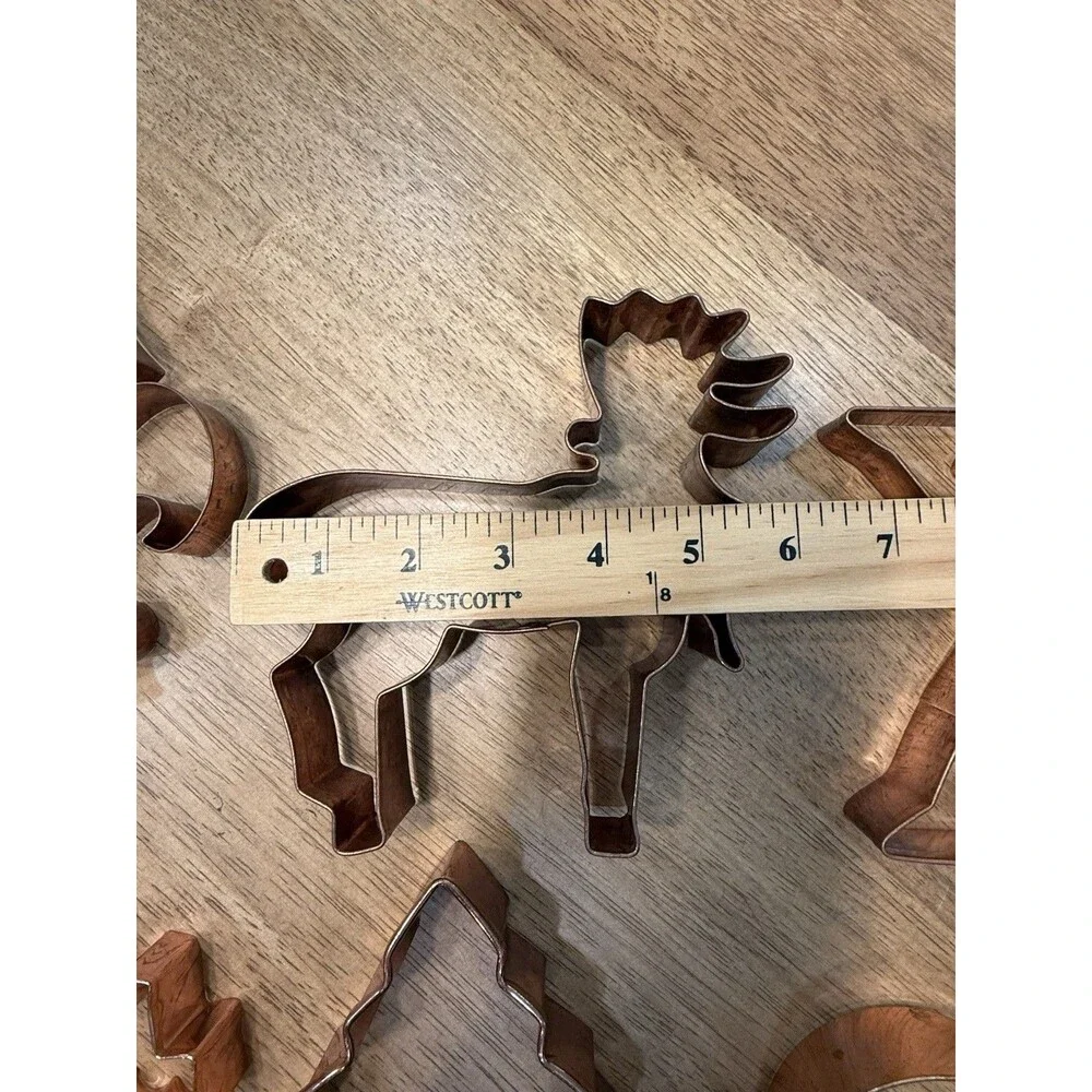 Lot 34 copper vintage to modern cookie cutters grandmas farmhouse kitchen retro